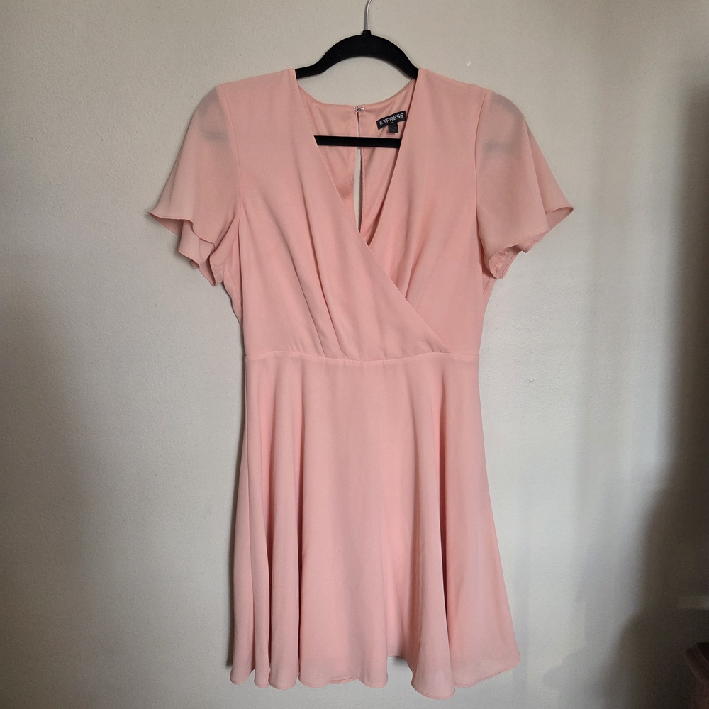 Express Pink Wrap Dress Sz 6